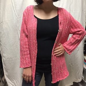 Pink cardigan